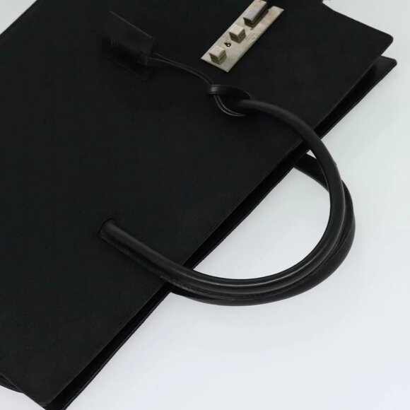 GUCCI GG Canvas Hand Bag Black Silver 015 3708 Auth - Picture 7 of 16